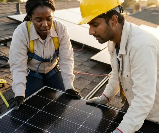 commercial solar installation UAE