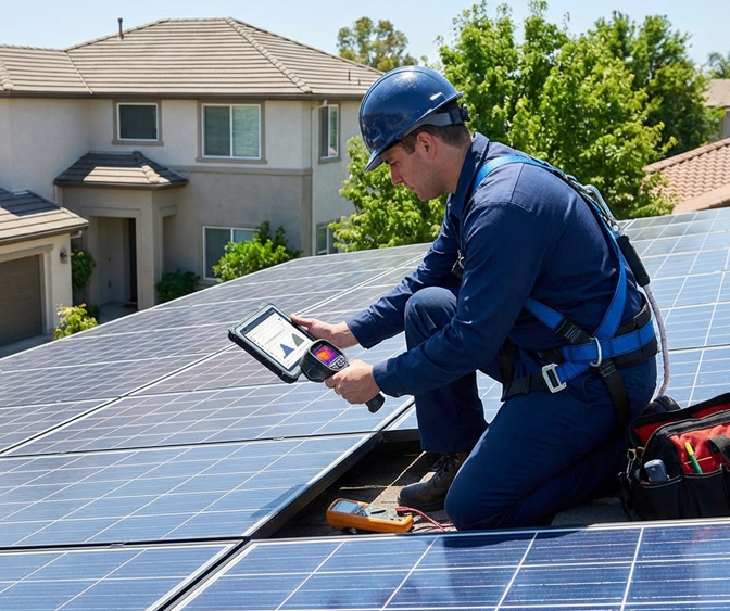 Solar installation in umm al quwain